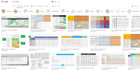 Skills Matrix Google Search