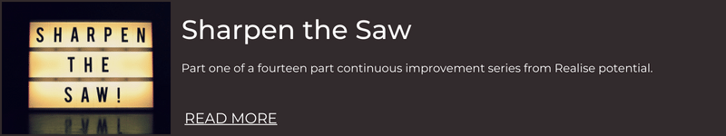 Sharpen the Saw