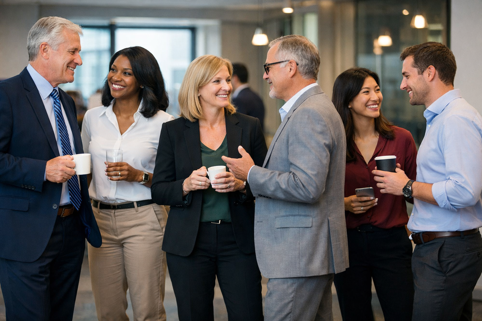 Business Professionals Casual Chat Business Professionals Casual Chat